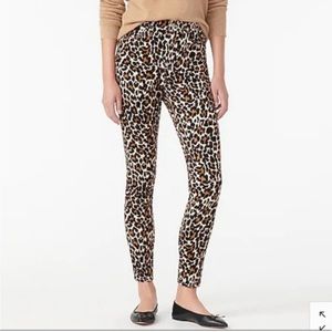 J Crew toothpick leopard print cord Jean NWT size 26